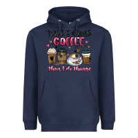 Navy first i drink coffee then i do things Heavyweight Hoodie - MaliasSmallBusiness