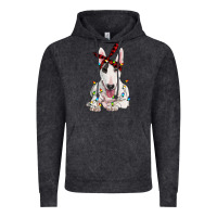 Bull Terrier With Christmas Lights Vintage Hoodie | Teevron