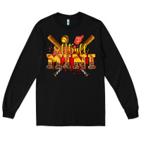 Black softball mini Long Sleeve Tee - AdoDesignShop