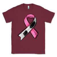 Burgundy breast cancer sport ribbons Classic Tee - AdoDesignShop
