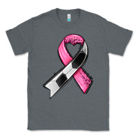 Charcoal Heather breast cancer sport ribbons Classic Tee - AdoDesignShop