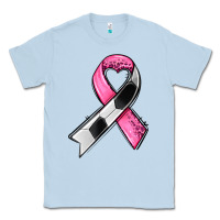 Dusty Blue breast cancer sport ribbons Classic Tee - AdoDesignShop
