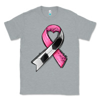 Heather Grey breast cancer sport ribbons Classic Tee - AdoDesignShop