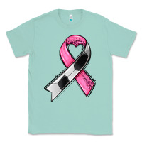 Seafoam breast cancer sport ribbons Classic Tee - AdoDesignShop