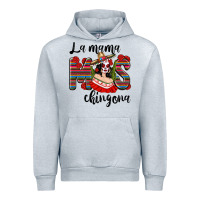 Heather Grey la mama mos chingona Urban Hoodie - texasbilliewilder