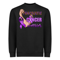 Black Pancreatic Cancer Warrior Heavyweight Sweatshirt - texasbilliewilder