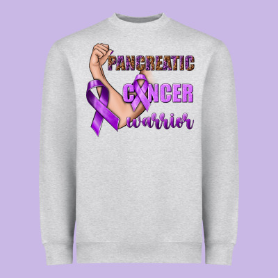 Pancreatic Cancer Warrior Heavyweight Sweatshirt Designed By Texasbilliewilder