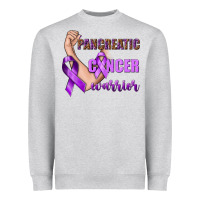 Heather Grey Pancreatic Cancer Warrior Heavyweight Sweatshirt - texasbilliewilder