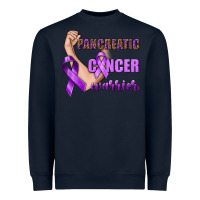 Navy Pancreatic Cancer Warrior Heavyweight Sweatshirt - texasbilliewilder