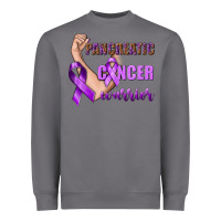 Storm Pancreatic Cancer Warrior Heavyweight Sweatshirt - texasbilliewilder