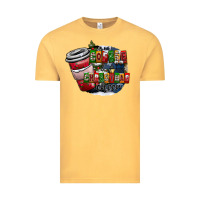 Vintage Mustard coffe Vintage Tee - CowhideDigitalArt