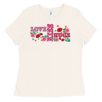 Floral Love And Kiss Ladies Tee | Teevron