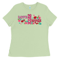 Matcha floral love and kiss Ladies Tee - AdoDesignShop