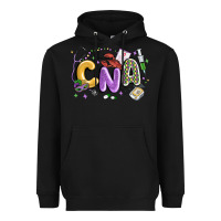 Black cna mardi gras Heavyweight Hoodie - MaliasSmallBusiness