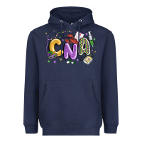 Navy cna mardi gras Heavyweight Hoodie - MaliasSmallBusiness