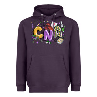 Plum cna mardi gras Heavyweight Hoodie - MaliasSmallBusiness