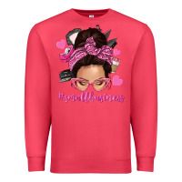 Cardinal small business messy bun Premium Sweatshirt - NancyCooperArtShop