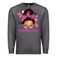 Charcoal Heather small business messy bun Premium Sweatshirt - NancyCooperArtShop
