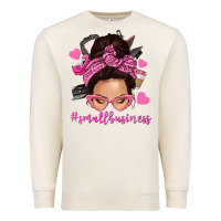 Sandshell small business messy bun Premium Sweatshirt - NancyCooperArtShop