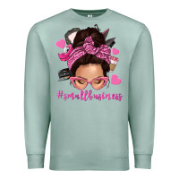 Seafoam small business messy bun Premium Sweatshirt - NancyCooperArtShop
