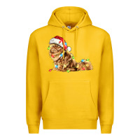 Lemon christmas persian cat Premium Hoodie - LillyAllenDesigns
