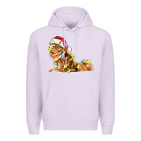 Lilac christmas persian cat Premium Hoodie - LillyAllenDesigns