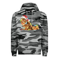 Slate Camo christmas persian cat Premium Hoodie - LillyAllenDesigns