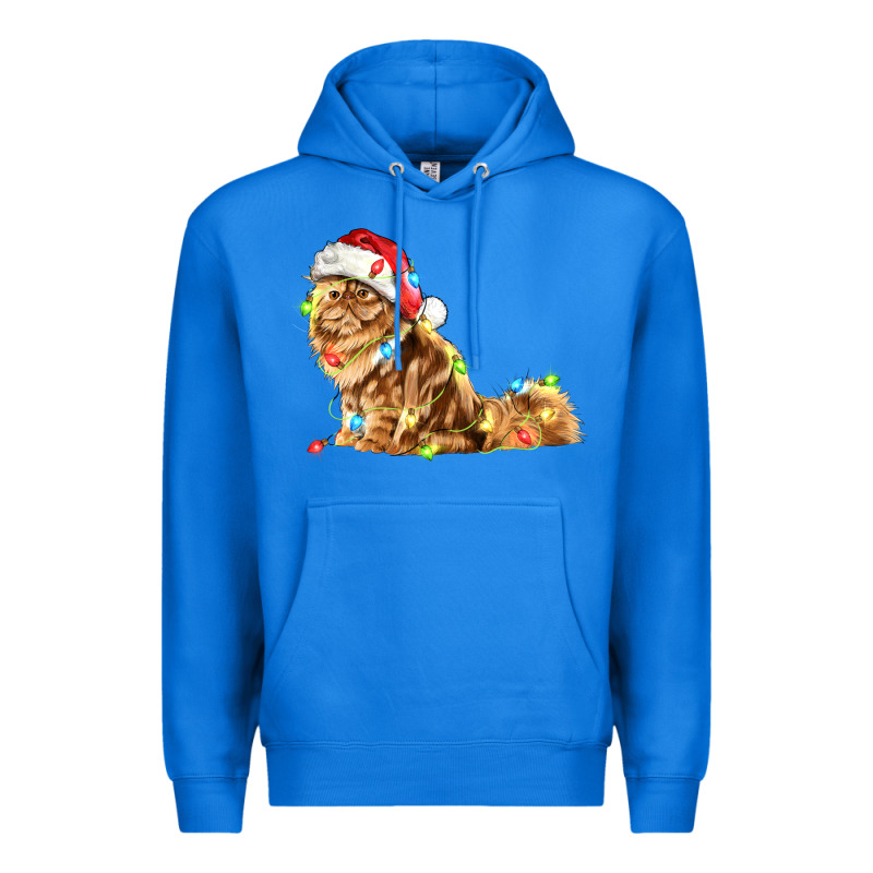 Christmas Persian Cat Premium Hoodie by LillyAllenDesigns | Teevron