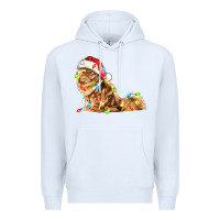 White christmas persian cat Premium Hoodie - LillyAllenDesigns