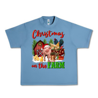 Pebble Blue christmas on the farm Urban Heavy Tee - FaDigitalArtStudio