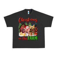 Pigment Black christmas on the farm Urban Heavy Tee - FaDigitalArtStudio