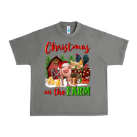 Tornado christmas on the farm Urban Heavy Tee - FaDigitalArtStudio