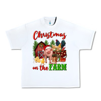 White christmas on the farm Urban Heavy Tee - FaDigitalArtStudio