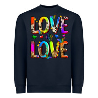 Navy love is love Heavyweight Sweatshirt - Zillion Design Studio