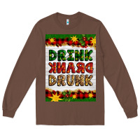 Chestnut Christmas Drink Drank Drunk Long Sleeve Tee - Artiststas