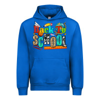 Cobalt back to school Urban Hoodie - NancyCooperArtShop