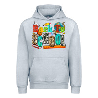 Heather Grey back to school Urban Hoodie - NancyCooperArtShop