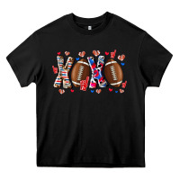 Black Xox Football Heavy Core Tee - CowhideDigitalArt