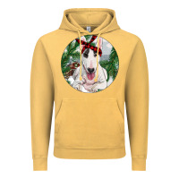 Vintage Mustard bull terrier and farm Vintage Hoodie - RanaPortraitStore