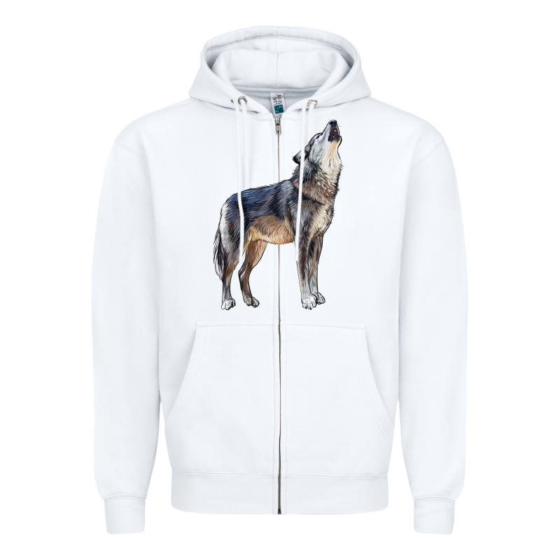 Wolf Zipper Hoodie by LillyAllenDesigns | Teevron