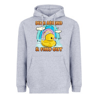 Heather Grey duck around and find out Heavyweight Hoodie - MaliasSmallBusiness