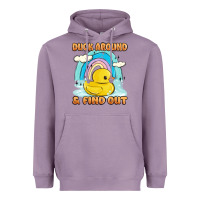 Lavender duck around and find out Heavyweight Hoodie - MaliasSmallBusiness