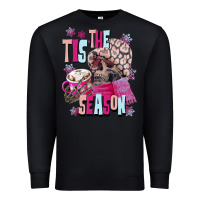 Black tis the season winter skull Premium Sweatshirt - NancyCooperArtShop