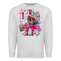 Dove Grey tis the season winter skull Premium Sweatshirt - NancyCooperArtShop