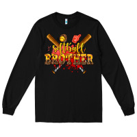 Black softball brother Long Sleeve Tee - AdoDesignShop