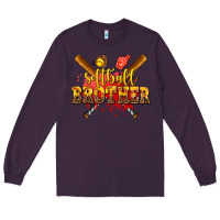 Plum softball brother Long Sleeve Tee - AdoDesignShop