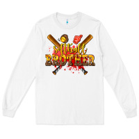 White softball brother Long Sleeve Tee - AdoDesignShop