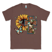 Chestnut leopard cross sunflower butterfly Classic Tee - JahusDesignShop