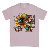 Lilac leopard cross sunflower butterfly Classic Tee - JahusDesignShop