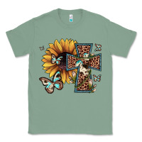 Sage leopard cross sunflower butterfly Classic Tee - JahusDesignShop